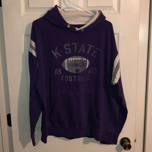 K State Wildcats purple hooded sweatshirt